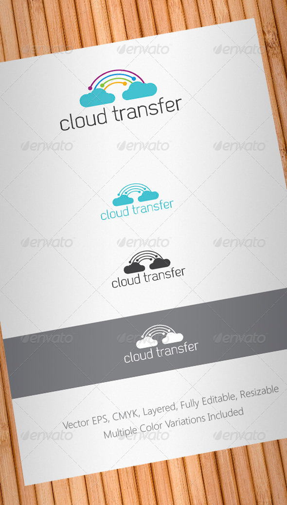 Cloud Transfer Logo Template - Abstract Logo Templates