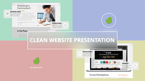 Clean Website Presentation - VideoHive 8039477