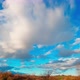 Abstract countryside landscape time lapse with white clouds in the blue sky - VideoHive Item for Sale