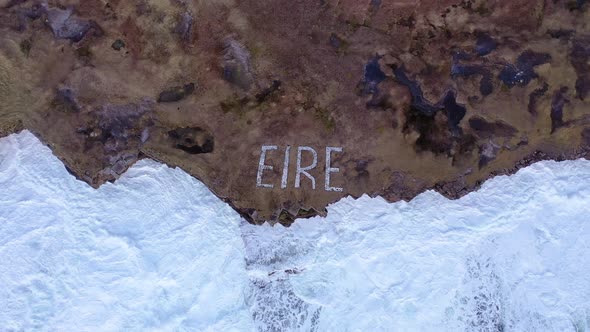Huge Waves Breaking at Muckross Head - A Small Peninsula West of Killybegs, County Donegal, Ireland alt