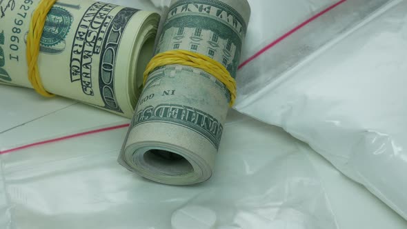 Dirty Drug Cartel Money From The Sale Of Drugs alt