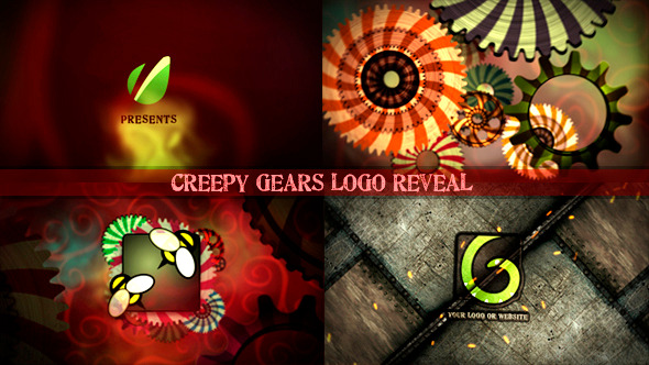 Creepy Gears Logo - VideoHive 7968301