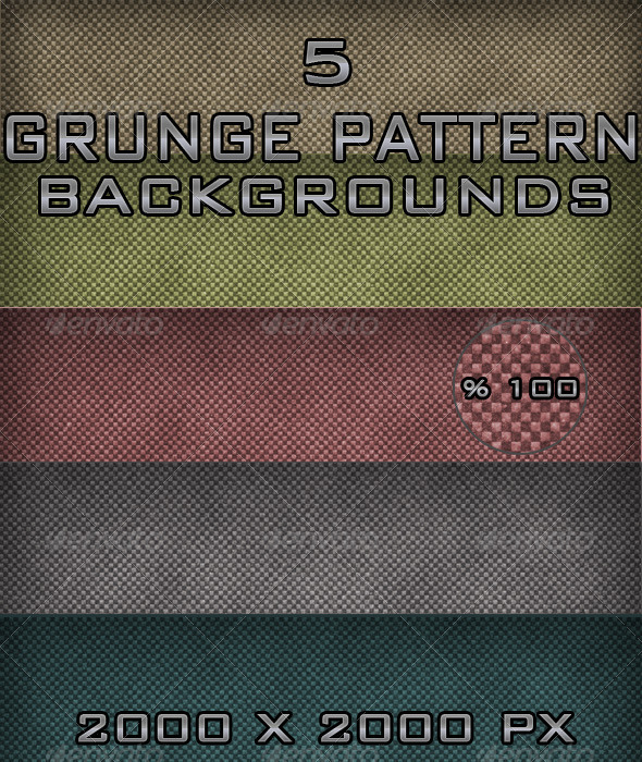 5 Grunge Pattern Backgrounds