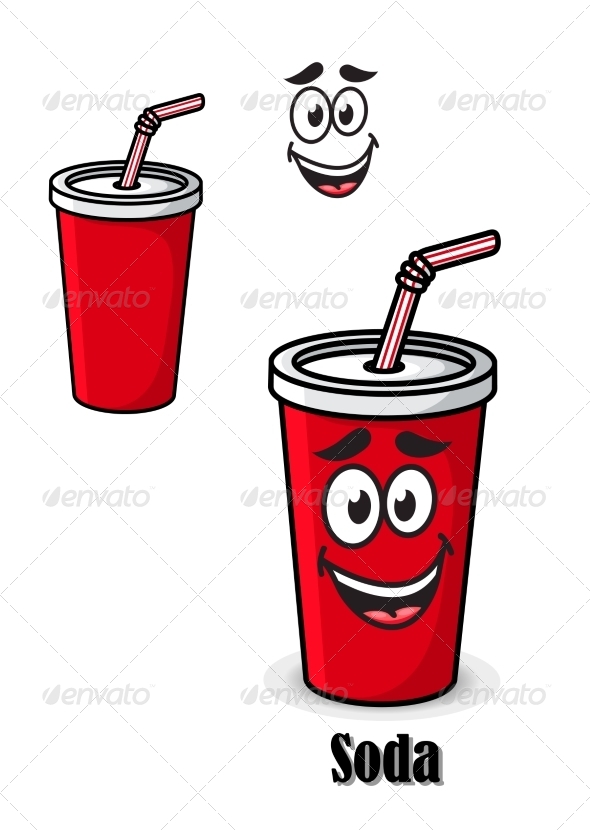 Soda Drink Cartoon By Vectortradition Graphicriver 6377