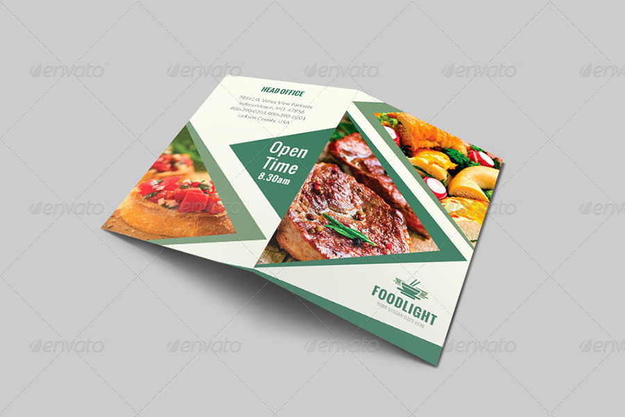 Restaurant Business Bi-Fold Brochure | Volume 16, Print Templates ...