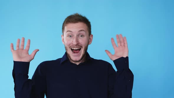 Excited Man Success Celebration Achievement Gif alt