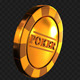 Golden Poker Chip Rotation Golden Poker Chip Rotation - VideoHive Item for Sale