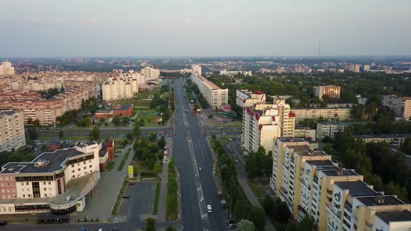 Crossroads Of Chkalov Street And Victory Avenue. City Vitebsk alt