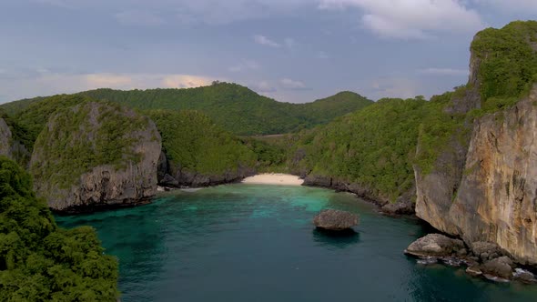 Phi Phi Island Krabi Thailand Drone Aerial View at Phi Phi Island alt