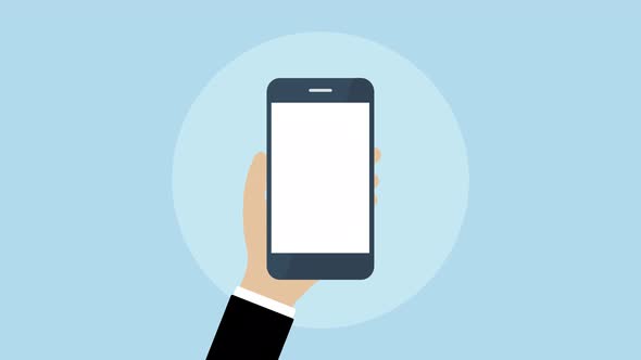 Animation of online banking app, Mobile payment, payment completed. alt