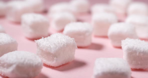 Candy Marshmallow on pink alt