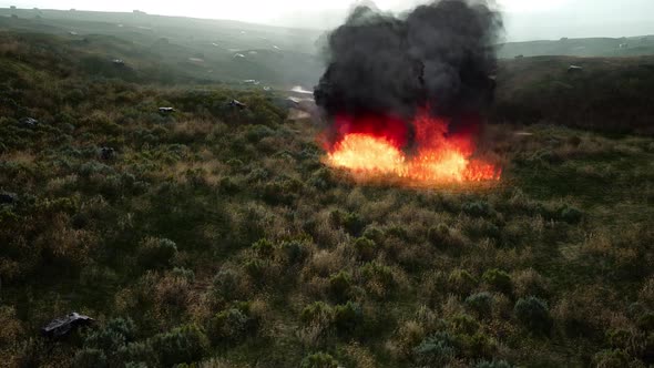 Red Fire in Dry Herb alt