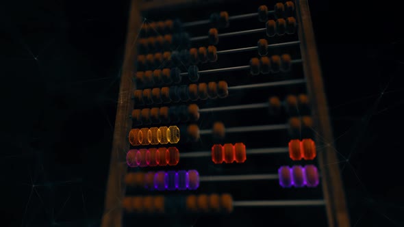 Abacus With Digital Particles Hd