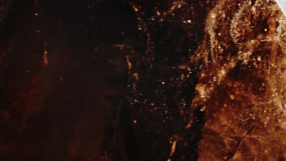 Smoky Quartz Mineral Rock Gem Stone Quartz Geology Specimen, Quartz Rotates on a Grey Background alt