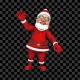 3D Santa Happy Greeting (Alpha Loop) - VideoHive Item for Sale
