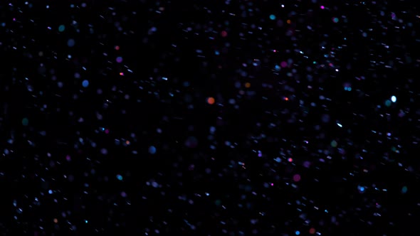 Blue Glitter Background in Super Slow Motion at 1000Fps alt