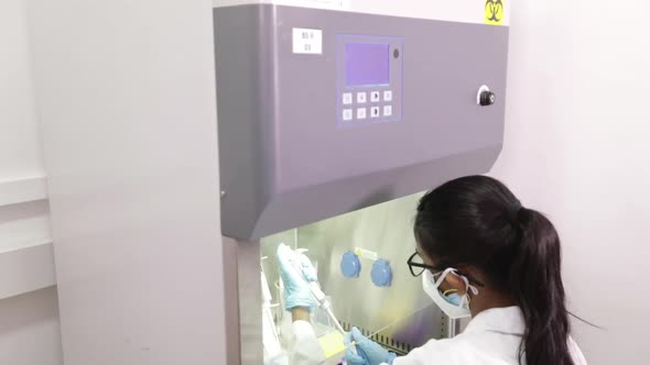 Indian Scientist Biosafety Pcr Testing Room Lab 3