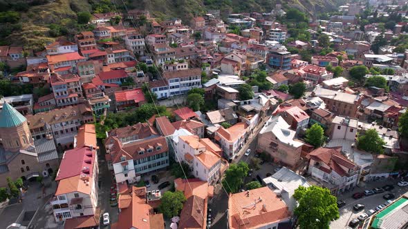 Cable Car Above The Old District alt