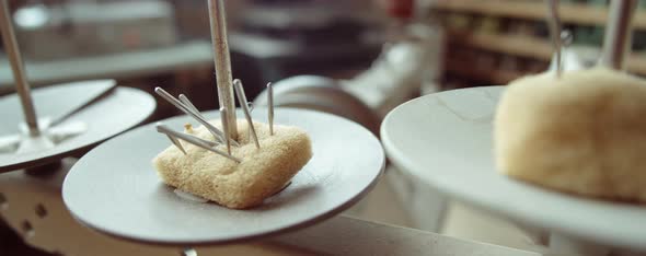 Needles on Pincushion in Workshop alt