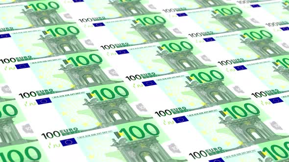100 Euro Note Money Loop Background 4K 07