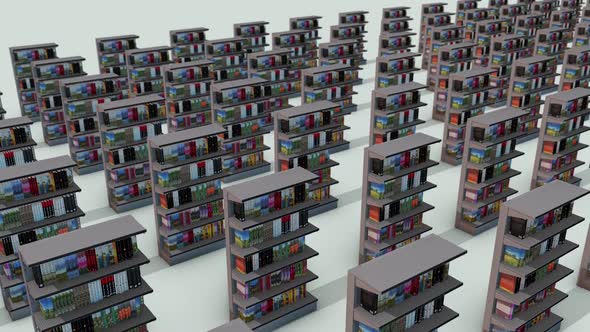 A Lot Of Market Shelf Books In A Row Hd alt