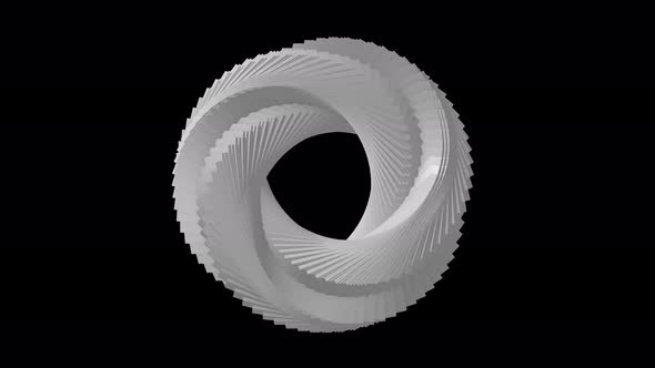 spiral circle 3D object