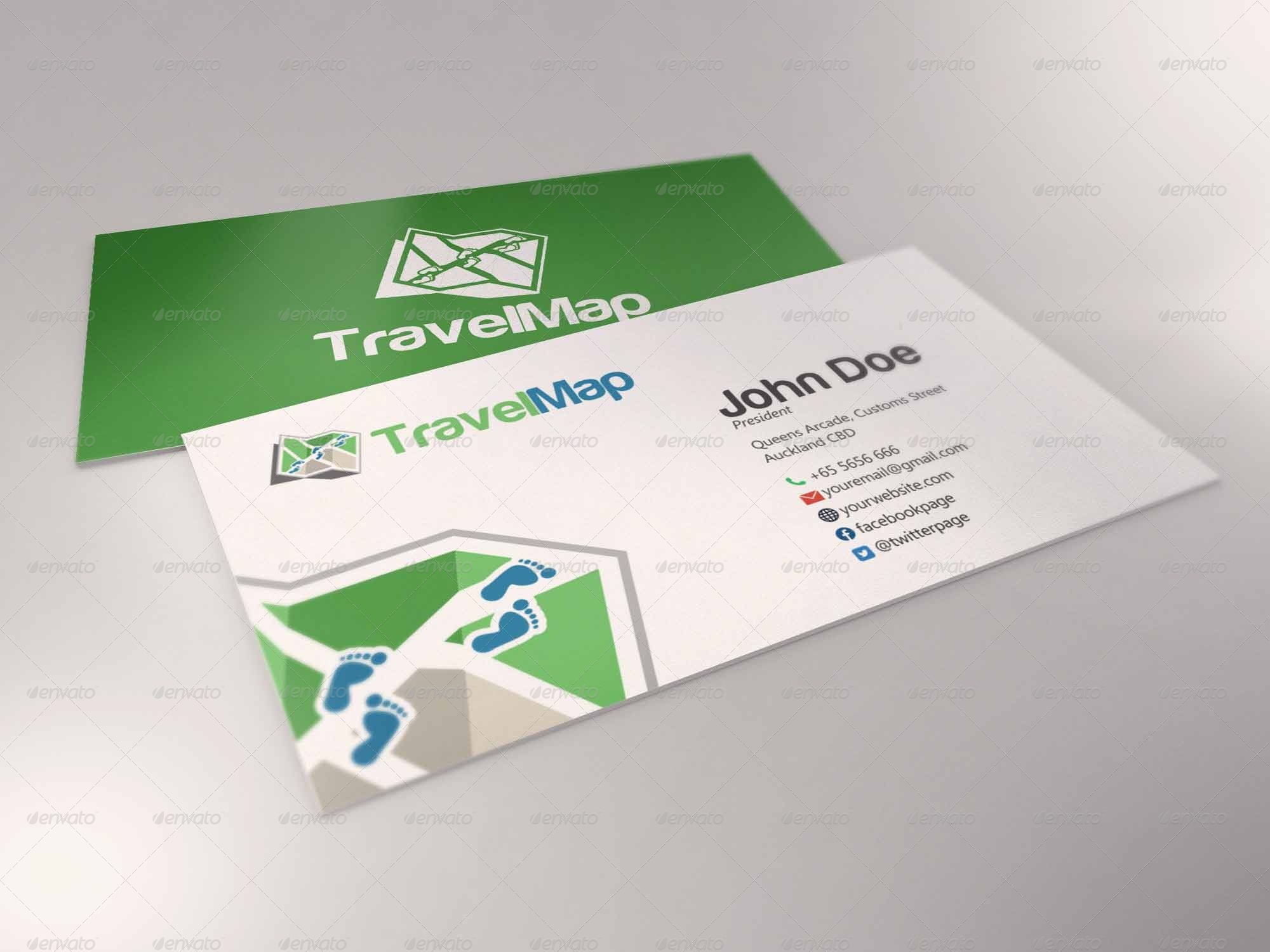 Travel Map Logo by c032h | GraphicRiver