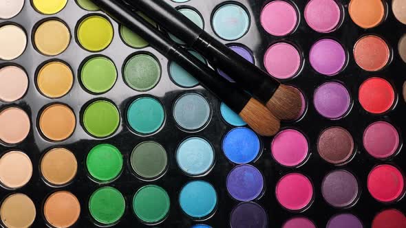 Professional Makeup Eyeshadows Palette and Brushes for Makeup Artist alt