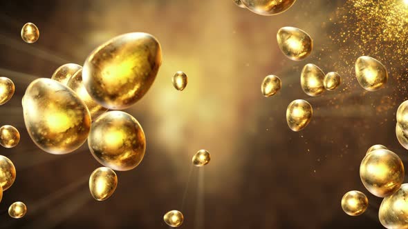 Golden Easter Background Loop alt