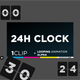 Full 24h animated clock - VideoHive Item for Sale