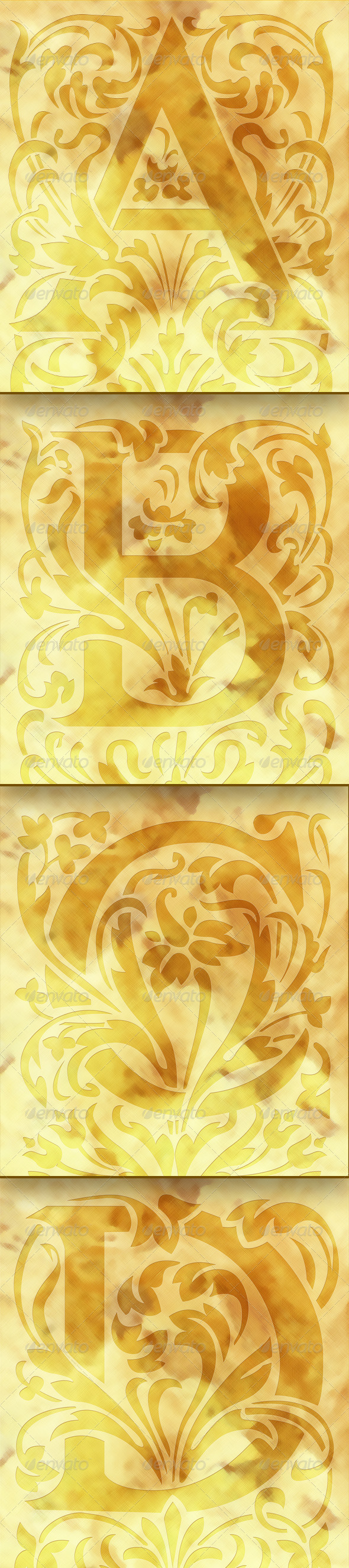 Vintage Alphabet Backgrounds - Backgrounds Graphics