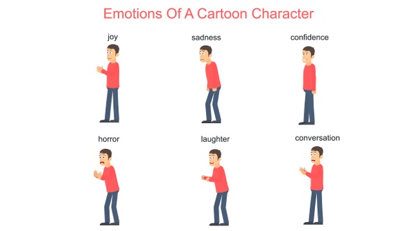 Emotions Cartoon Character