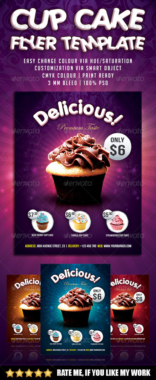 cupcake flyer