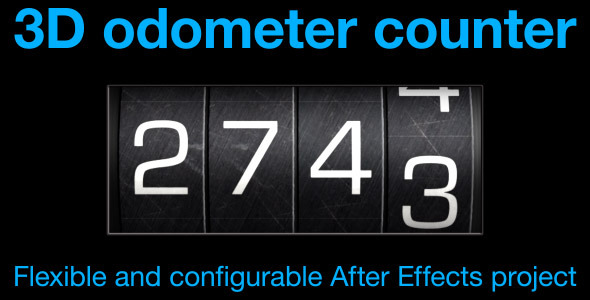 Odometer number counter - VideoHive 8071608