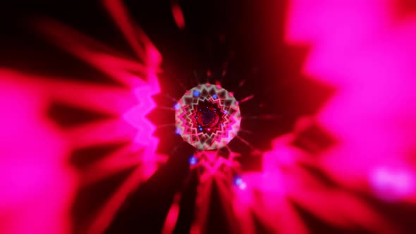 Seamlessly Looped Abstract Psychedelic Concept Circular Endless Tunnel Background alt