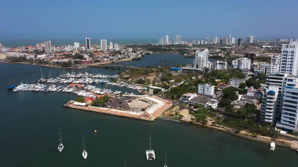 The Yacht Club in a Beautiful Bay in Cartagena Colombia