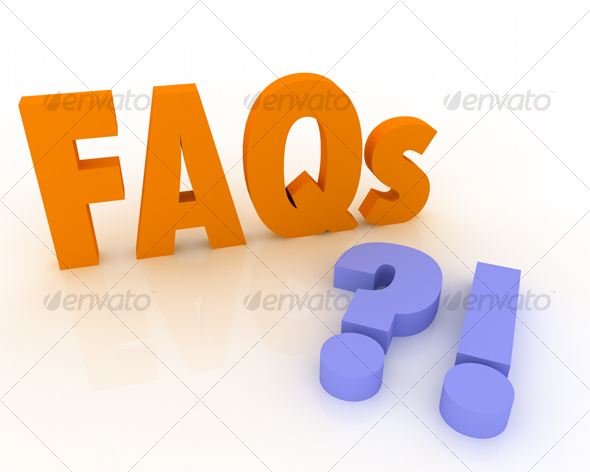3D FAQs with Question Mark and Exclamation mark - Miscellaneous Graphics