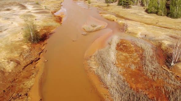 Orange Soil is Contaminated with Heavy Metals From an Industrial Plant alt