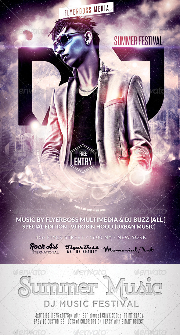 Summer Music Flyer 4 - Events Flyers
