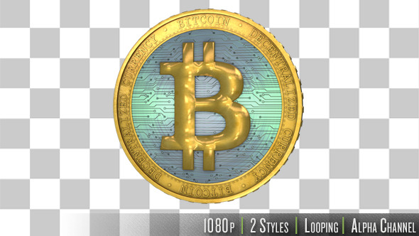 Bitcoin Virtual Currency Spinning and Rotating alt