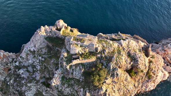 Alanya Castle Alanya Kalesi Aerial View alt