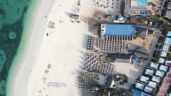 Tanzania  Aerial View of the Beach on Zanzibar Island alt