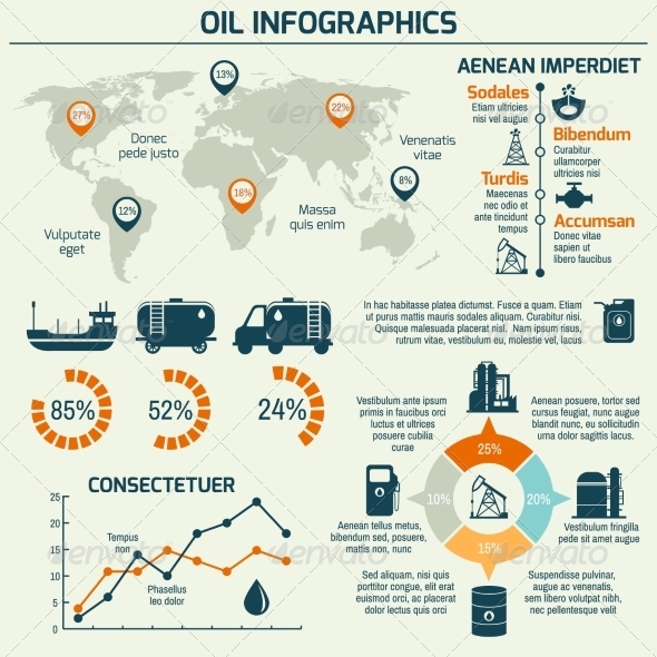 Oil Industry Infographic by macrovector | GraphicRiver