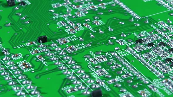Old Tv Electronic Circuit Board Turning alt