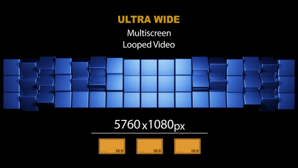 UltraWide HD Cubes Rotation 05