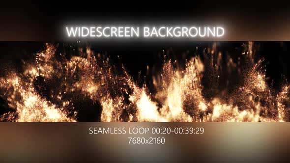 Explosion Gold Waves Holiday Particles Background alt