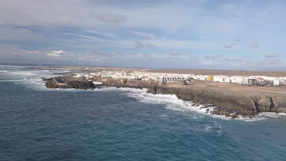 Aerial View of El Cotillo Bay, Fuerteventura. Canary Islands