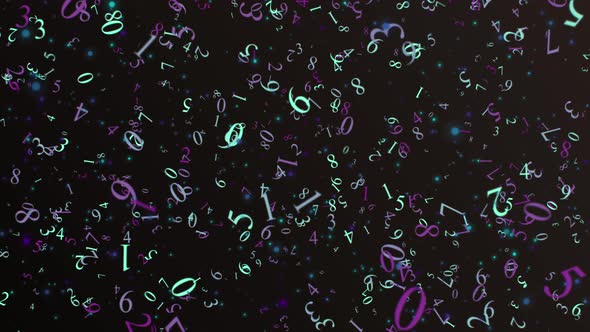 Flying Number Purple Blue alt