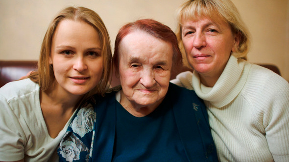 Portrait Of Three Women Of Different Age, Stock Footage | VideoHive