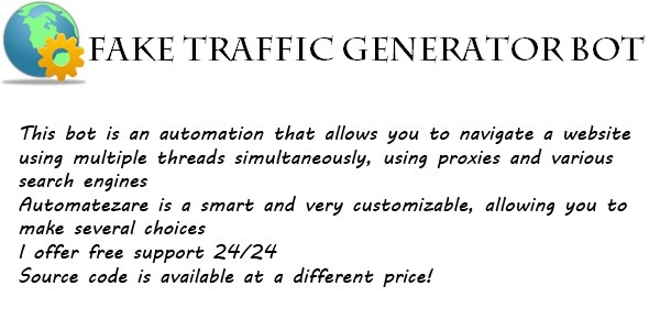 Fake Traffic Generator Bot - CodeCanyon Item for Sale